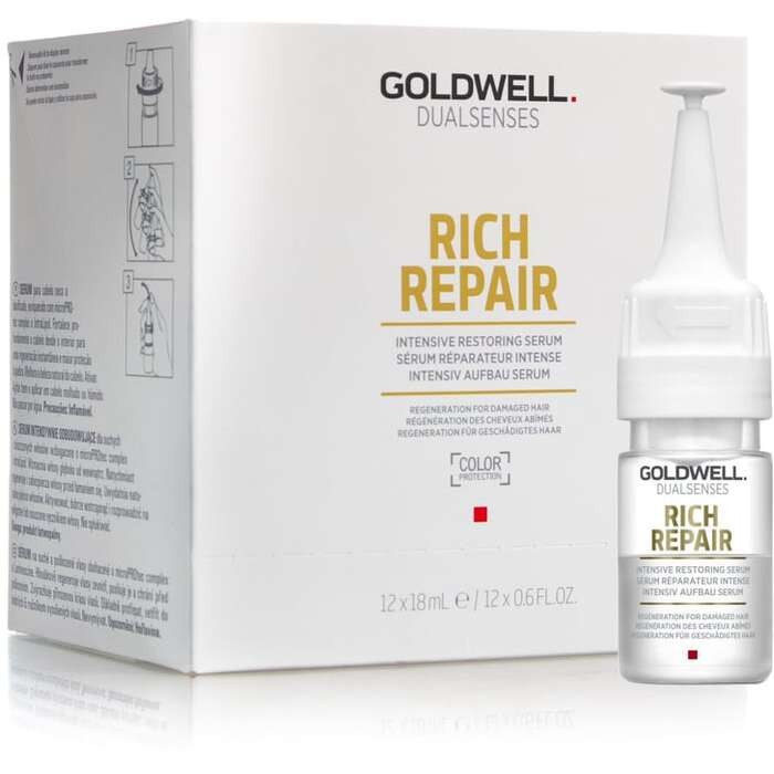 GOLDWELL Dualsenses Dual Rich Repair Intensive Restoring siero in fiale per capelli danneggiati 12x18ml
