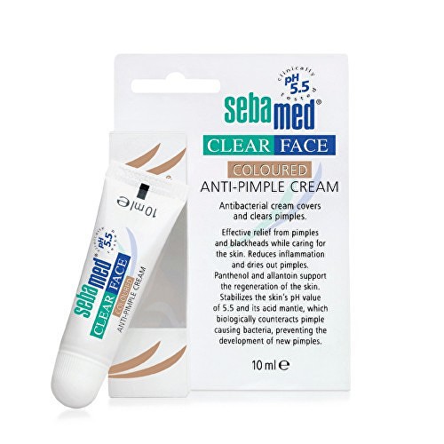 Sebamed Crema Tonificante Viso Acne Clear Crema Colorata Anti-Brufoli 10ml donna