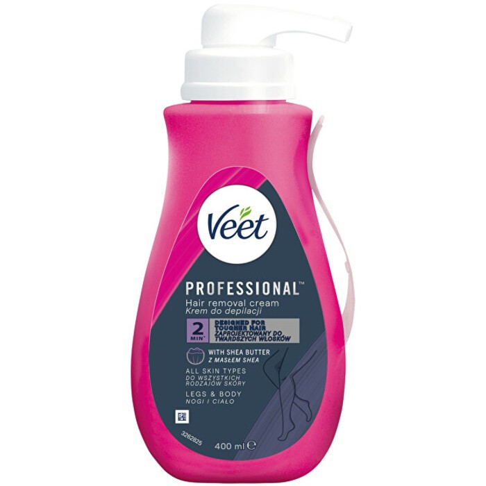 Veet Proffesional Hair Removal Cream Depilan krm pro vechny typy pokoky donna 100ml