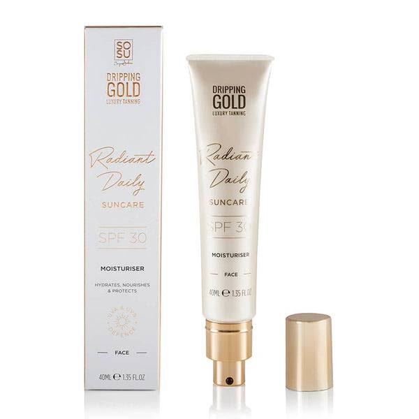 Dripping Gold Protezione solare viso Dripping Gold Radiant Daily SPF 30 Moisturizer 40ml donna