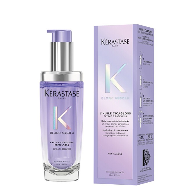 Kérastase Olio idratante per capelli biondi Blond Absolu Cicagloss Olio idratante per capelli 75ml donna