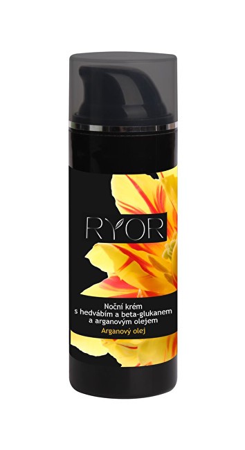 RYOR Crema notte con seta, beta-glucano e olio di argan 50ml donna