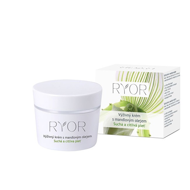 RYOR Crema nutriente all'olio di mandorle per pelli secche e sensibili 50ml donna