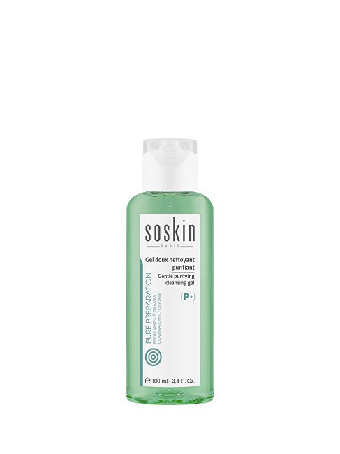 Soskin Paris Gel detergente per pelli grasse e miste Gel detergente purificante delicato - Volume: 100ml donna
