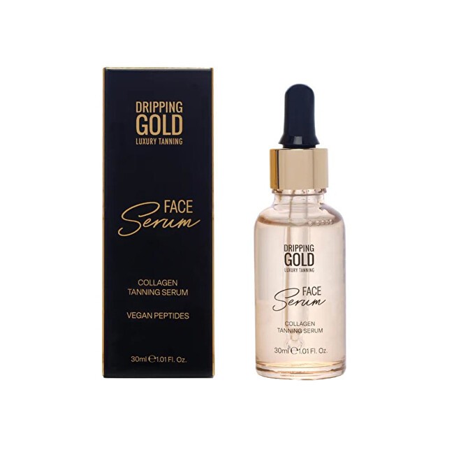 Dripping Gold Siero autoabbronzante al collagene Siero viso abbronzante al collagene 30ml donna