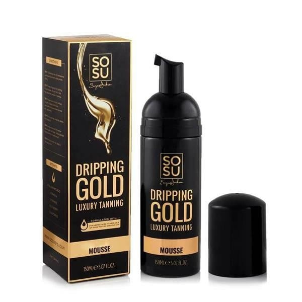 Dripping Gold Schiuma autoabbronzante Dark Dripping Gold Luxury Mousse 150ml donna