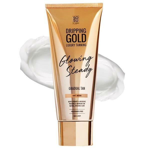 Dripping Gold Crema autoabbronzante Light/Medium Dripping Gold Glowing Steady Gradual Tan 200ml donna