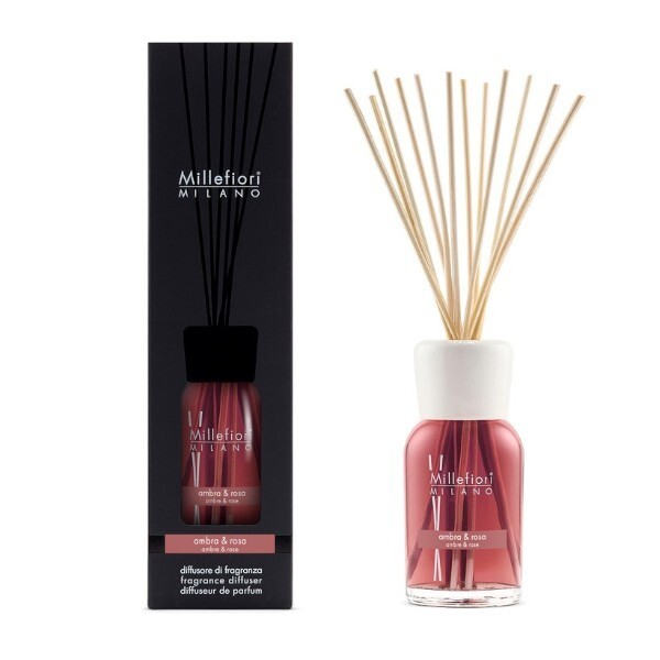 Millefiori Milano Diffusore di aromi Ambra & Rose - Volume: 100ml unisex