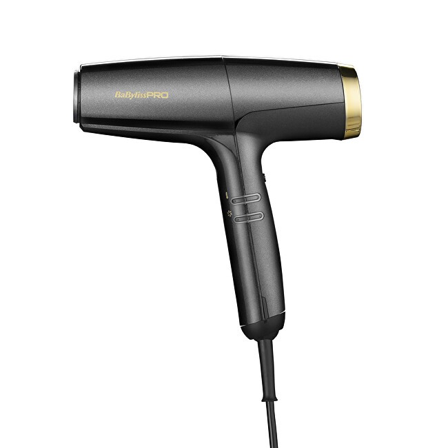 BaByliss PRO Asciugacapelli professionale ad alta velocità Falco Gray & Gold BAB8550E donna