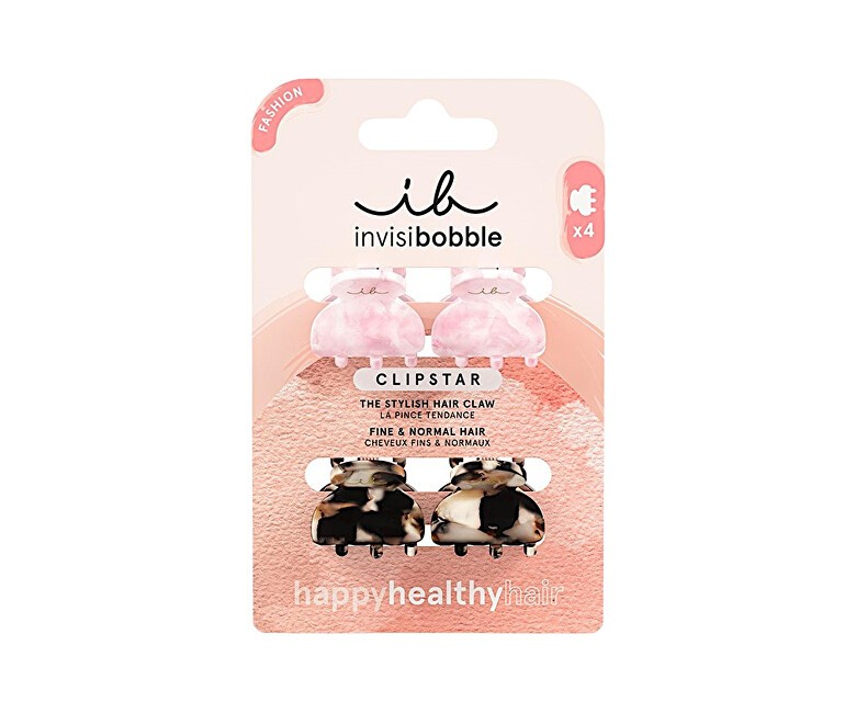 Invisibobble Fermaglio per capelli Clipstar Petit Four Nuovo 4 pezzi donna