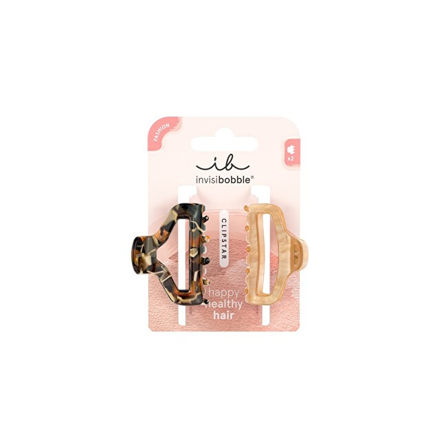 Invisibobble Fermaglio per capelli Clipstar M Golden Roar 2 pezzi donna