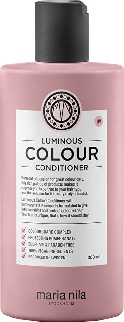 Maria Nila Balsamo Illuminante e Rinforzante per Capelli Colorati senza Solfati e Parabeni Balsamo Colorante Luminoso - Contenut