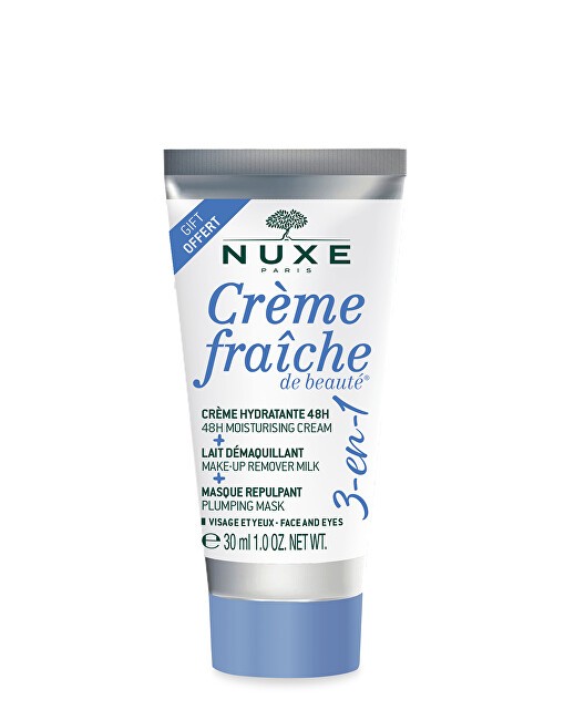 Nuxe Crema idratante, latte struccante e maschera rimpolpante 3 in 1 Crème Fraiche De Beauté Crema idratante, latte struccante e