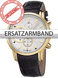 Bossart Replacement Strap Leather BW-1104 Brown Gold Clasp