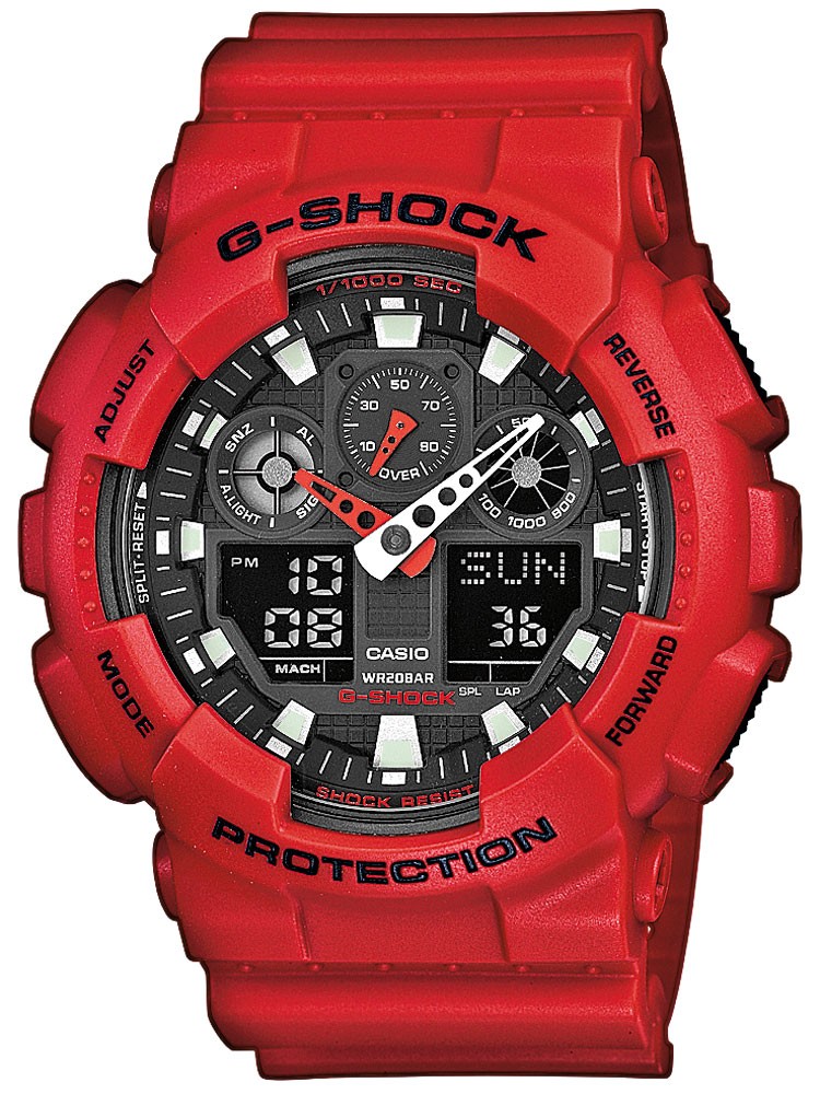 orologio uomo CASIO GA-100B-4AER G-SHOCK 51mm 20 ATM