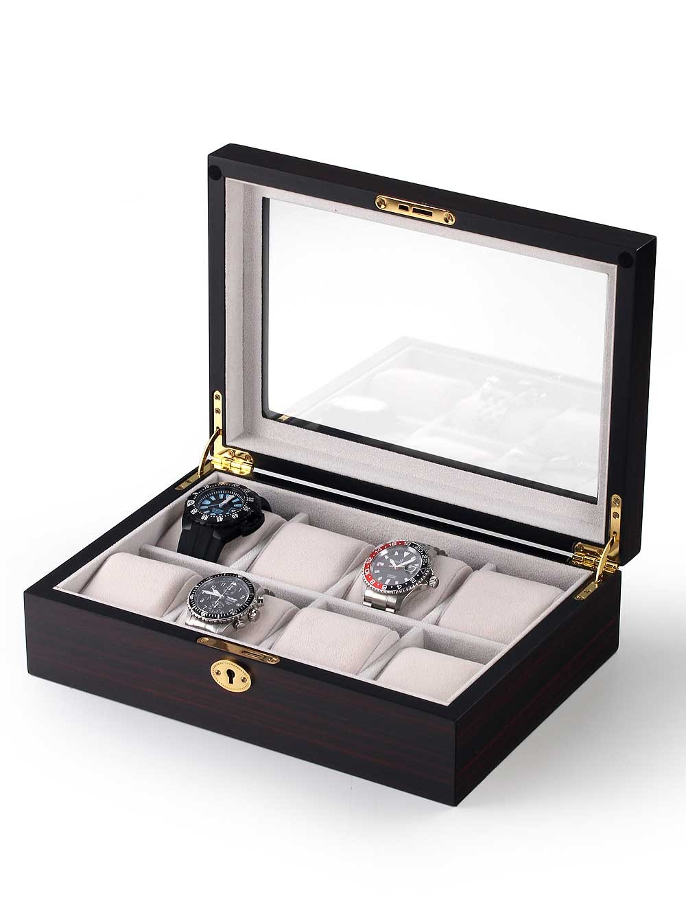 scatola orologio Rothenschild Watch Box RS-2105-8E for 8 Watches Ebony