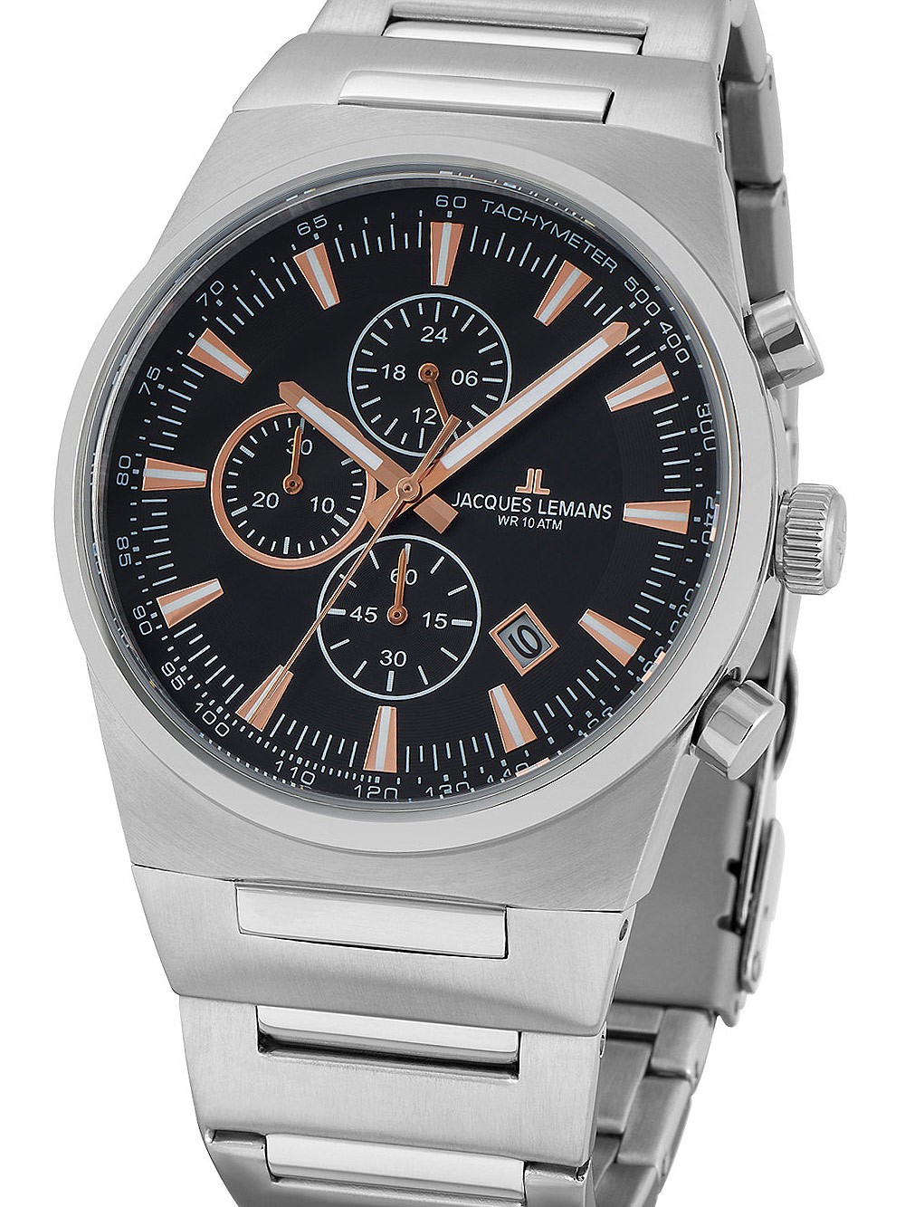 orologio uomo Jacques Lemans 1-1734A Manchester Chronograph Men's 43mm 10 ATM