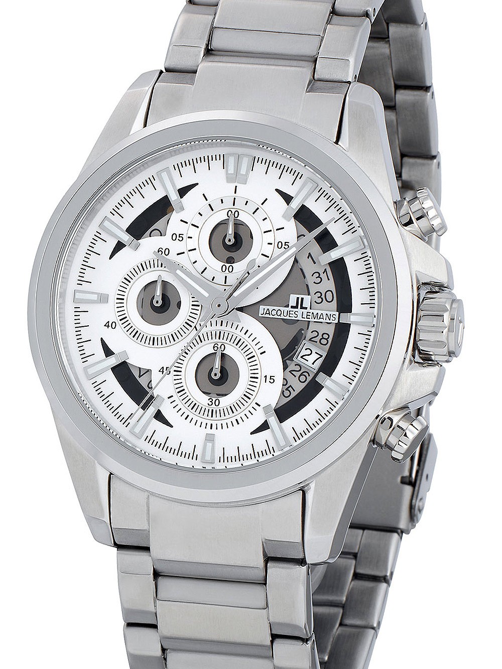 orologio uomo Jacques Lemans 1-1847F Liverpool Chronograph Men's 44mm 10 ATM
