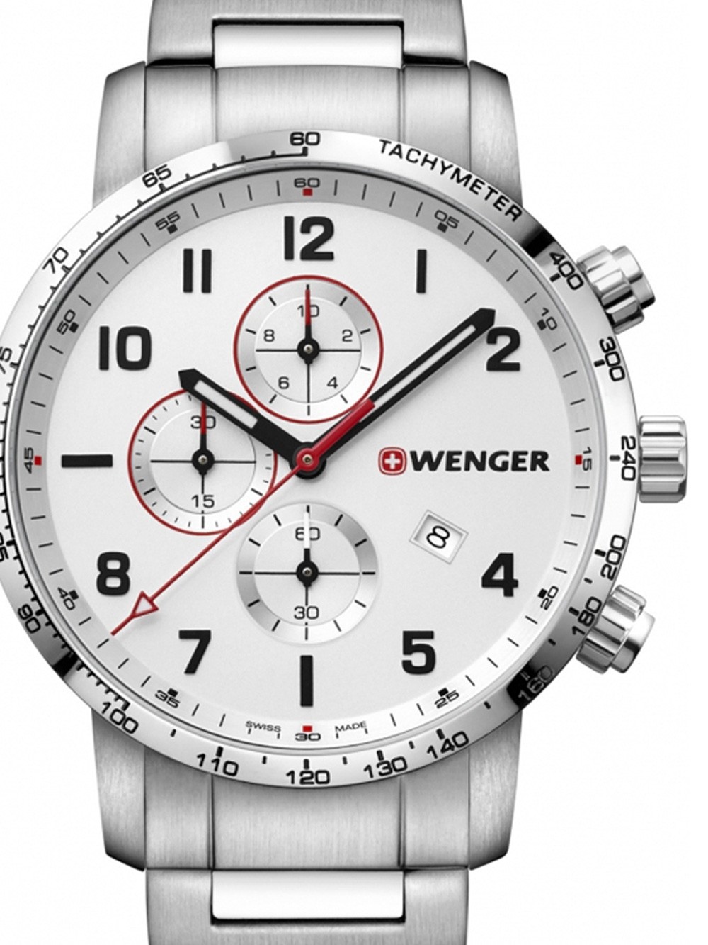 orologio uomo Wenger 01.1543.110 Attitude Chonograph 44mm 10 ATM