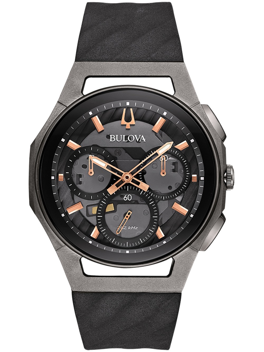 orologio uomo Bulova 98A162 Curv Chronograph 44mm 3ATM