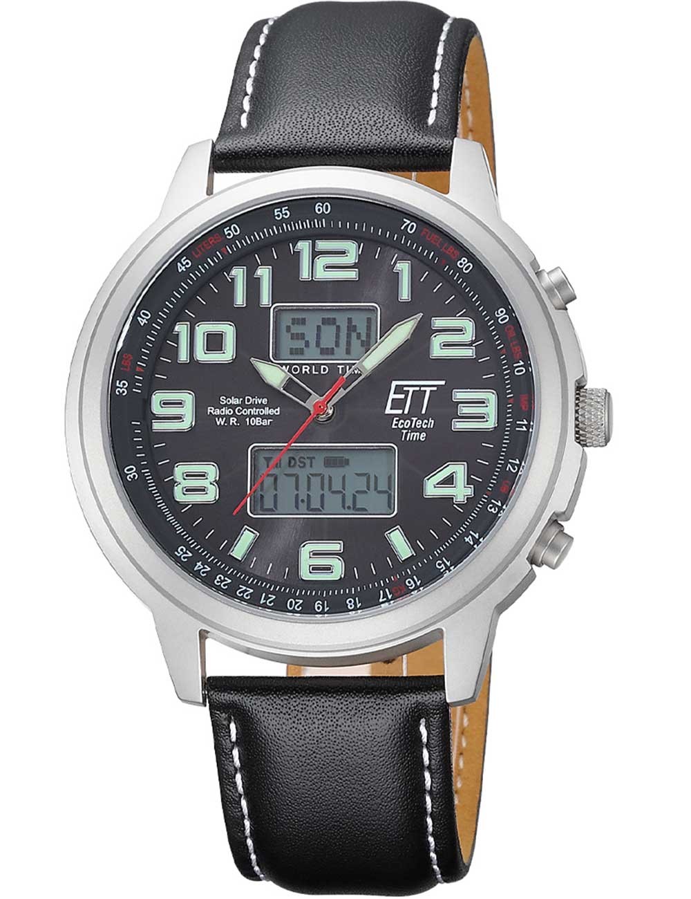 orologio uomo ETT EGS-11301-22L Solar Drive Radio Controlled Hunter II Chrono 48mm 10ATM