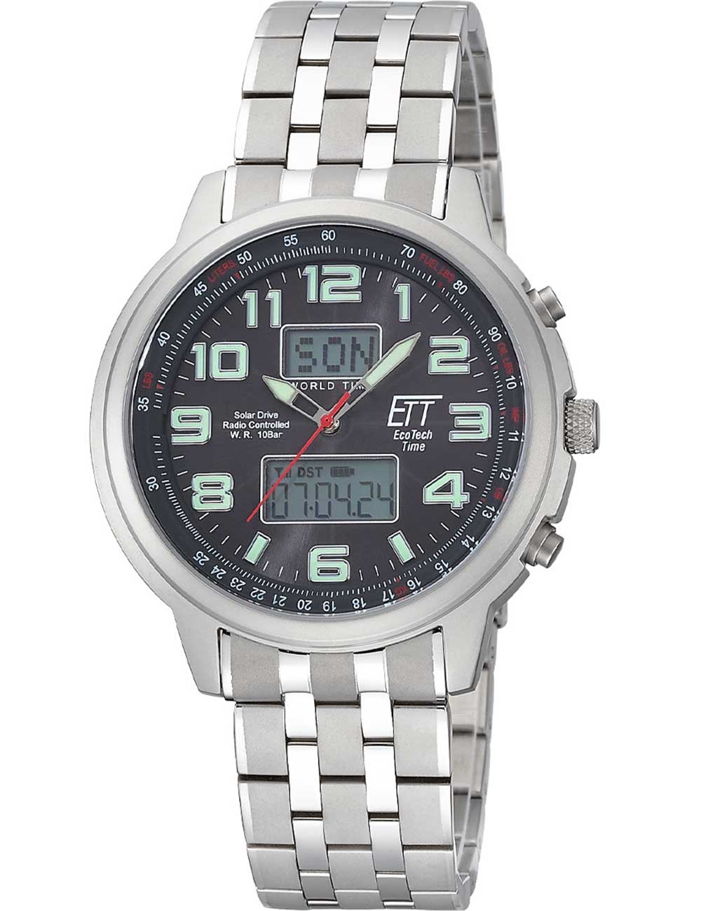 orologio uomo ETT EGS-11302-22M Solar Drive Radio Controlled Hunter II Chrono 48mm 10ATM