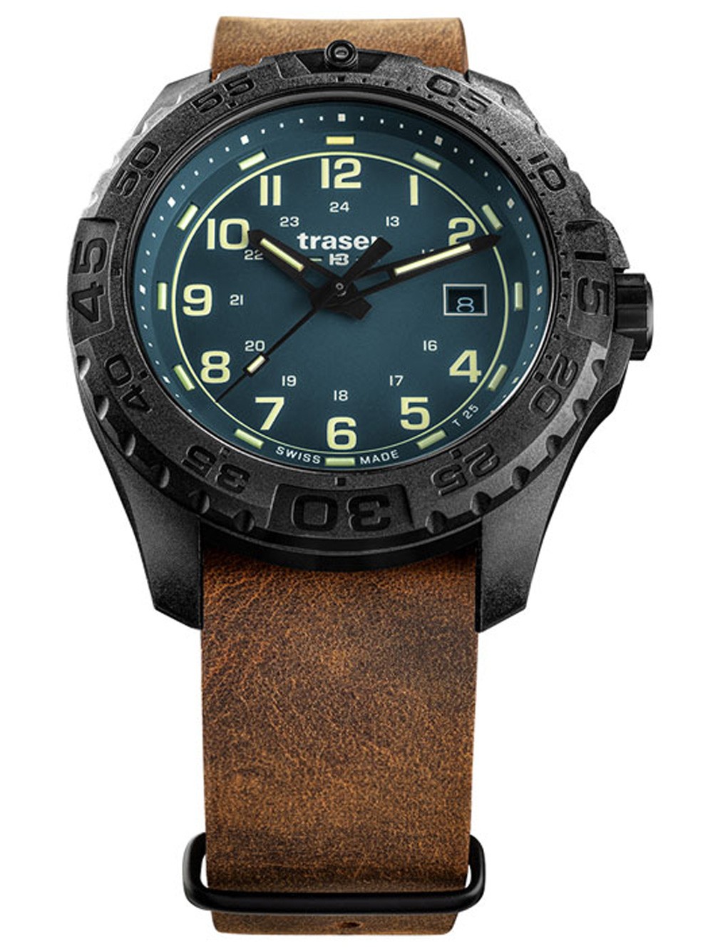 orologio uomo Traser H3 109040 P96 OdP Evolution petrol Men's 44mm 20ATM