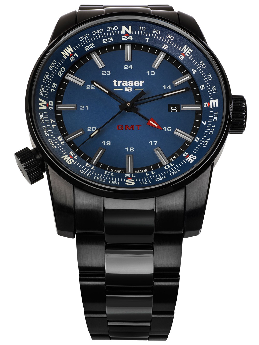 orologio uomo Traser H3 109524 P68 Pathfinder GMT 46mm 10ATM