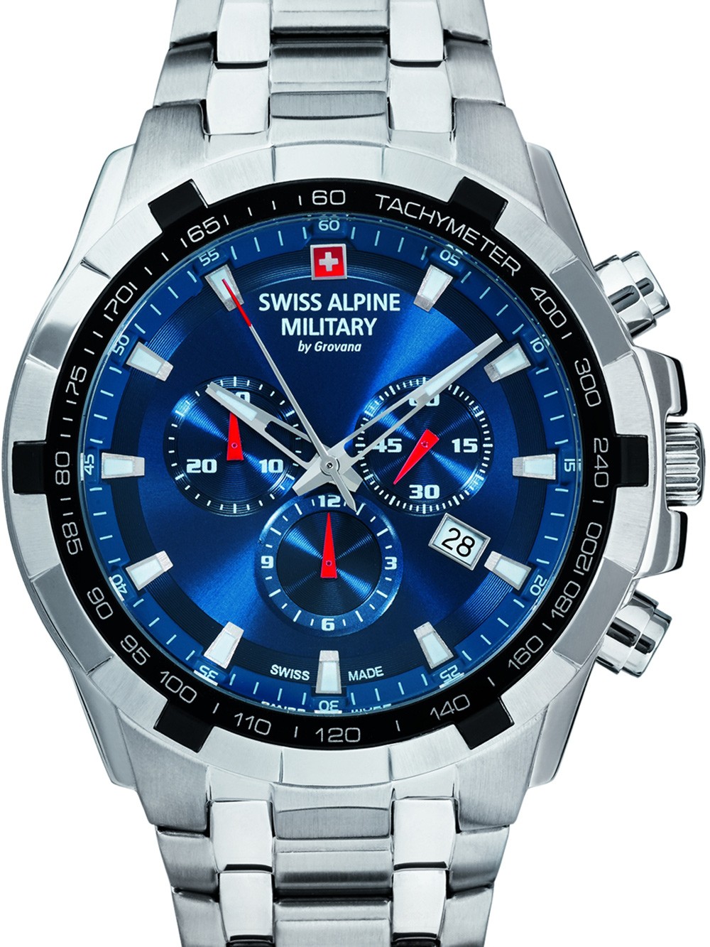 orologio uomo Swiss Alpine Military 7043.9135 chrono 46mm 10ATM