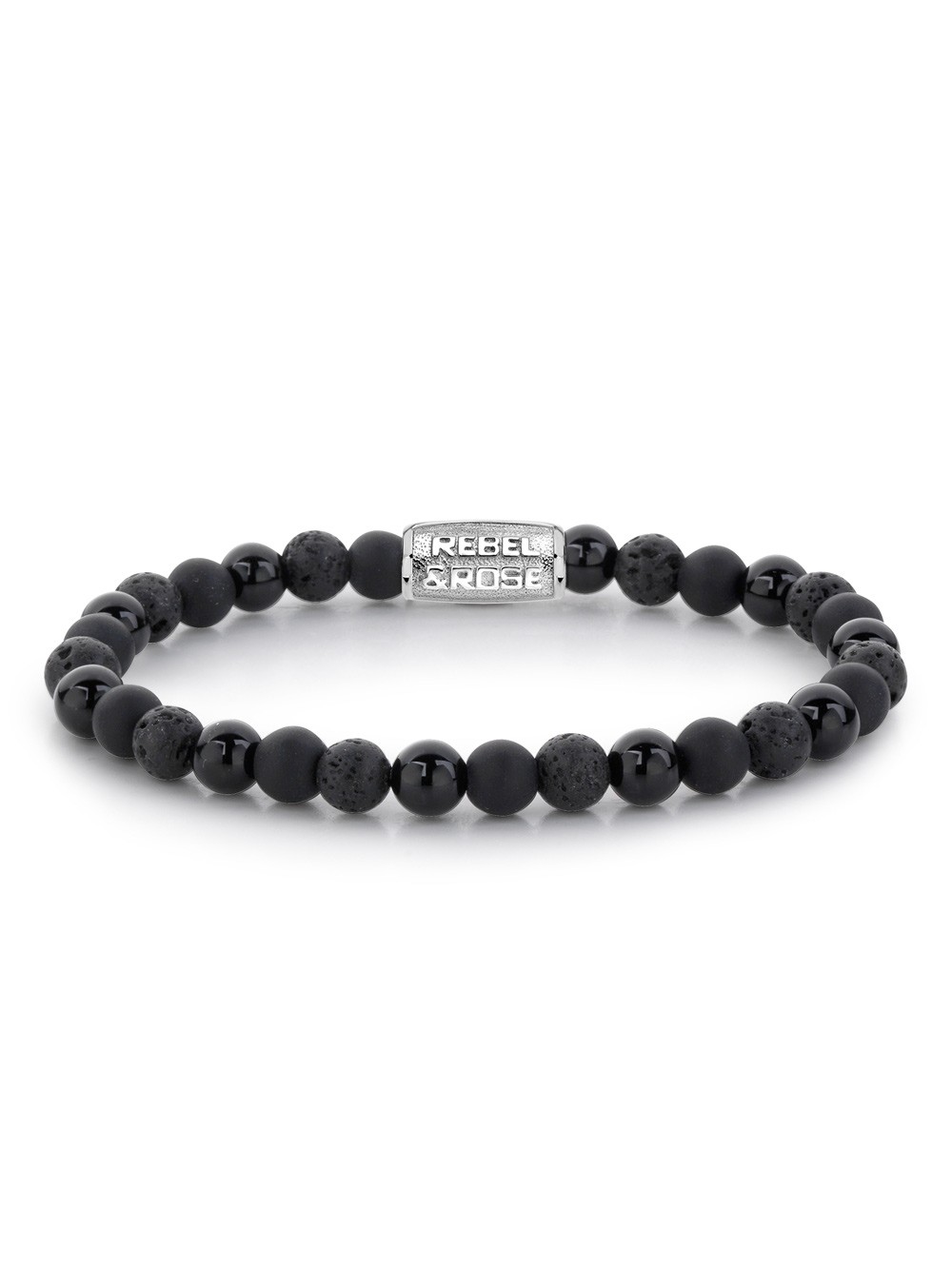 bracciale donna Rebel & Rose bracelet Black Rocks RR-60033-S-S ladies