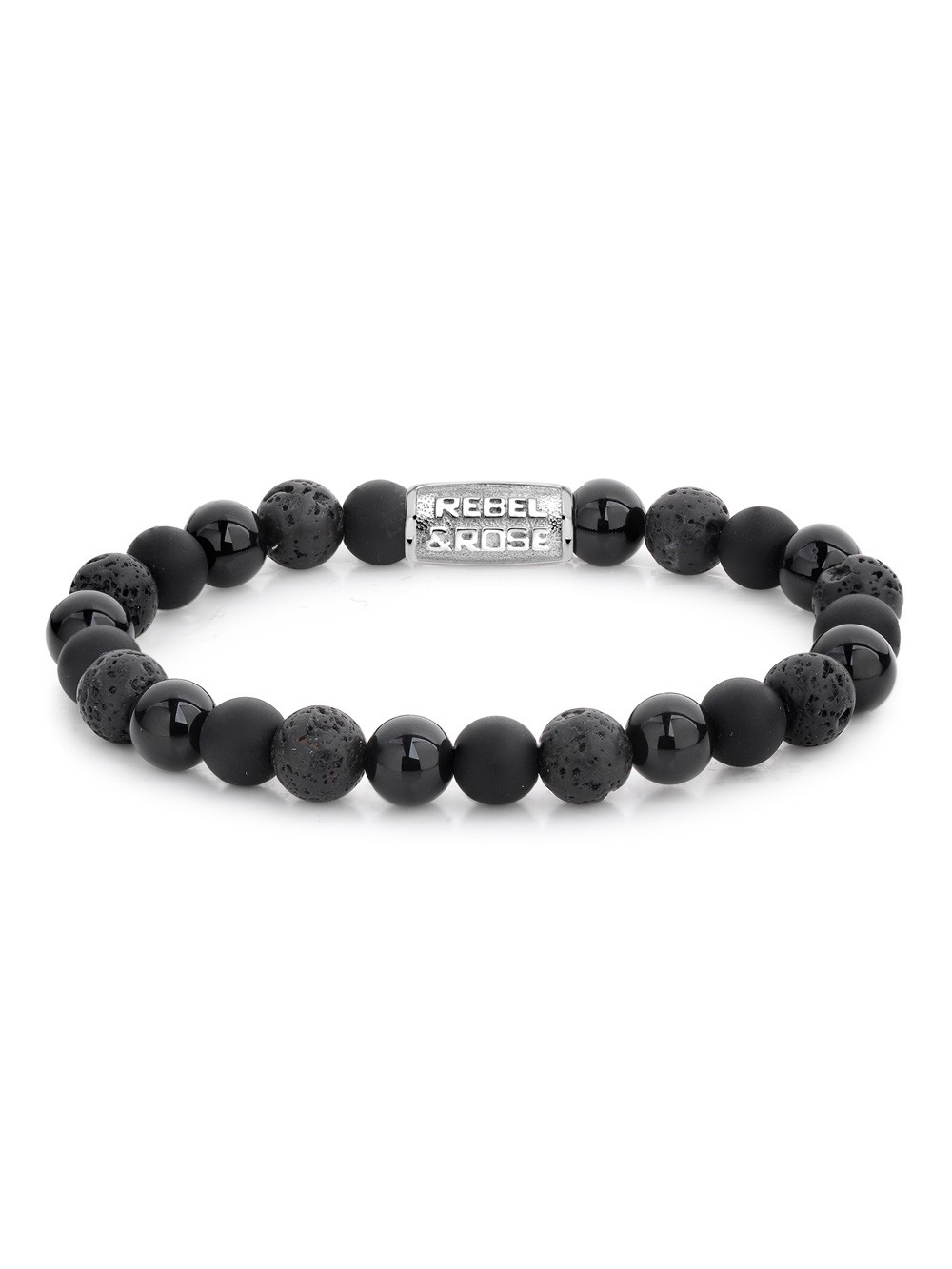 bracciale uomo Rebel & Rose bracelet Black Rocks RR-80041-S-M men`s