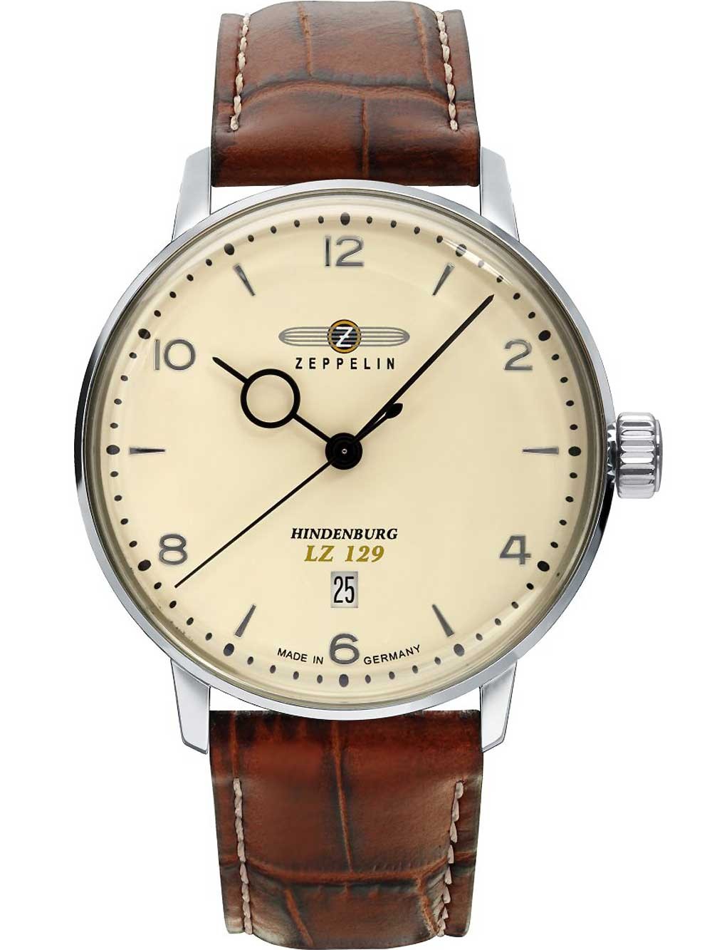 orologio uomo Zeppelin 8042-5 Hindenburg LZ129 men`s watch 40mm 5ATM