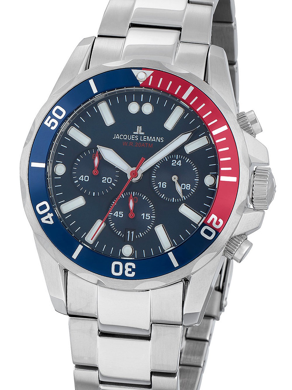orologio uomo Jacques Lemans 1-2091G Liverpool chrono 44mm 20ATM
