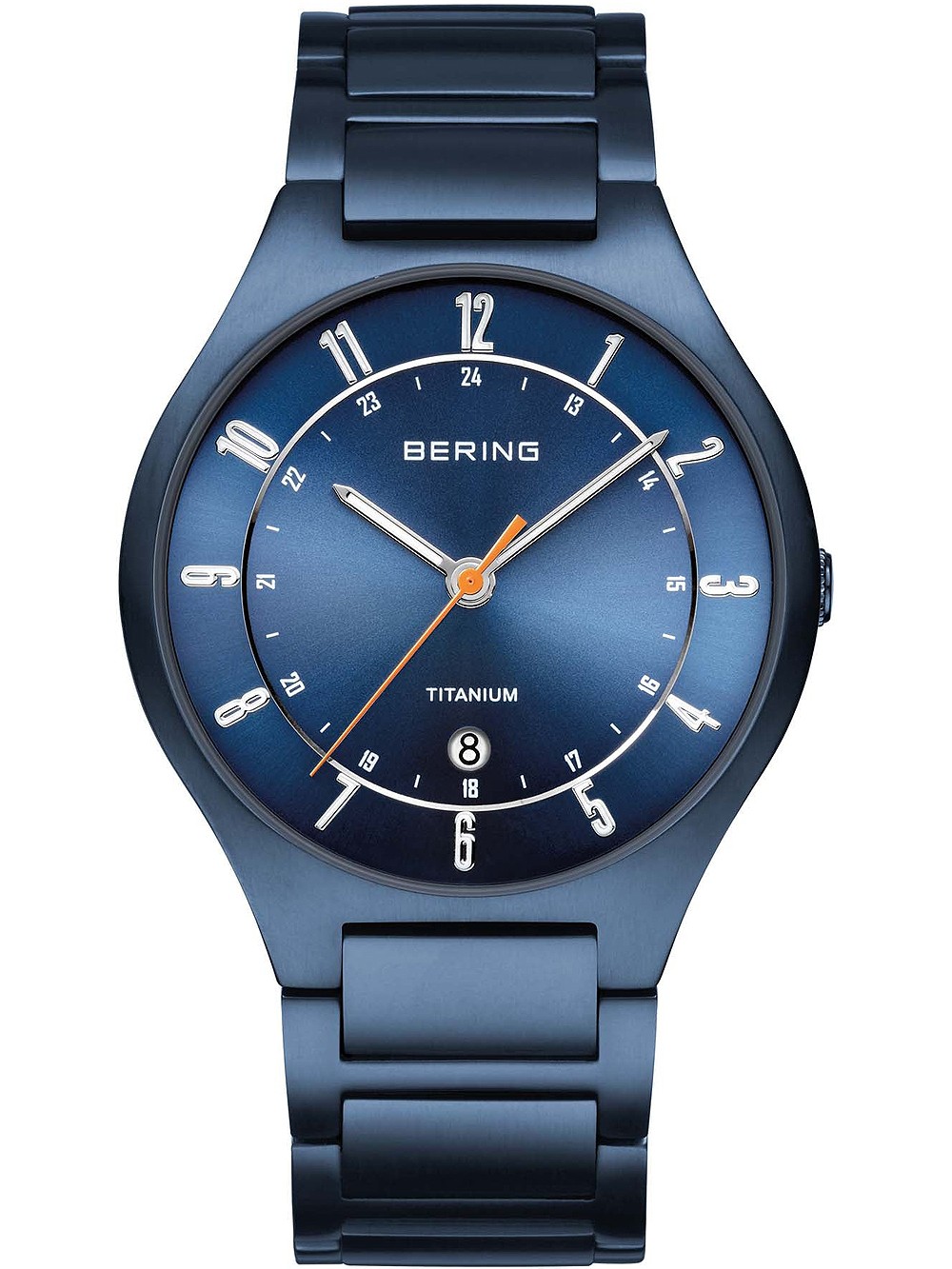 orologio uomo Bering 11739-797 Titanium men`s 39mm 5ATM