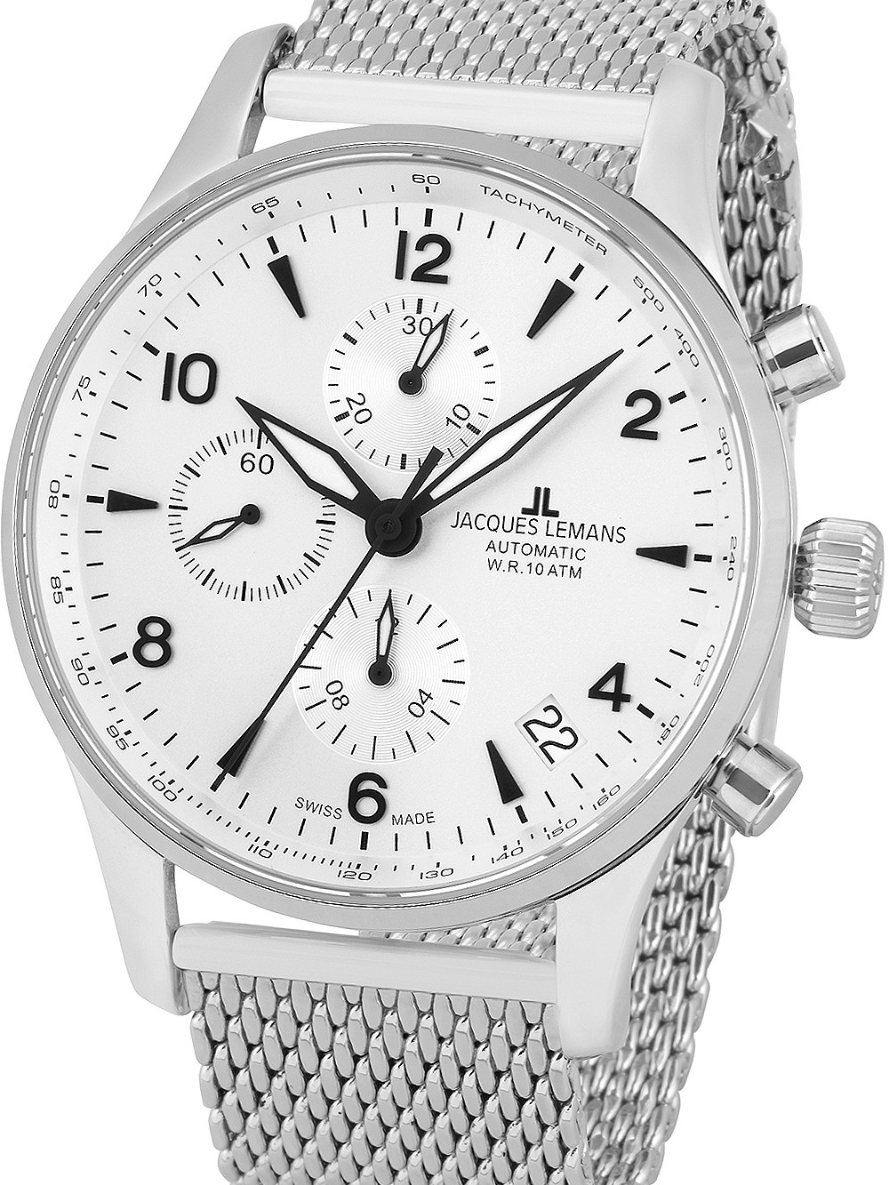 orologio uomo Jacques Lemans 1-1935B London automatic chronograph 44mm 10ATM