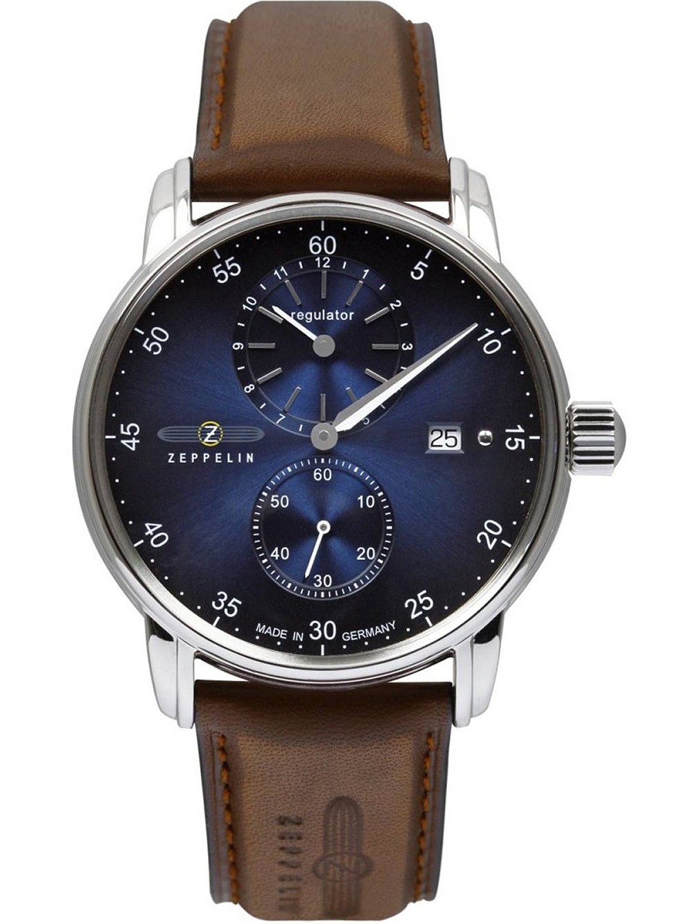orologio uomo Zeppelin 8622-3 New Captains Line automatic 43mm 5ATM