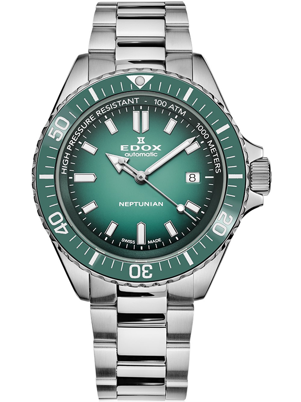 orologio uomo Edox 80120-3VM-VDN1 Skydiver Neptunian automatic 44mm 100ATM