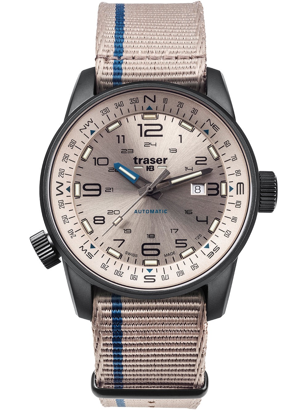 orologio uomo Traser H3 110454 P68 Pathfinder Automatic 46mm 10ATM