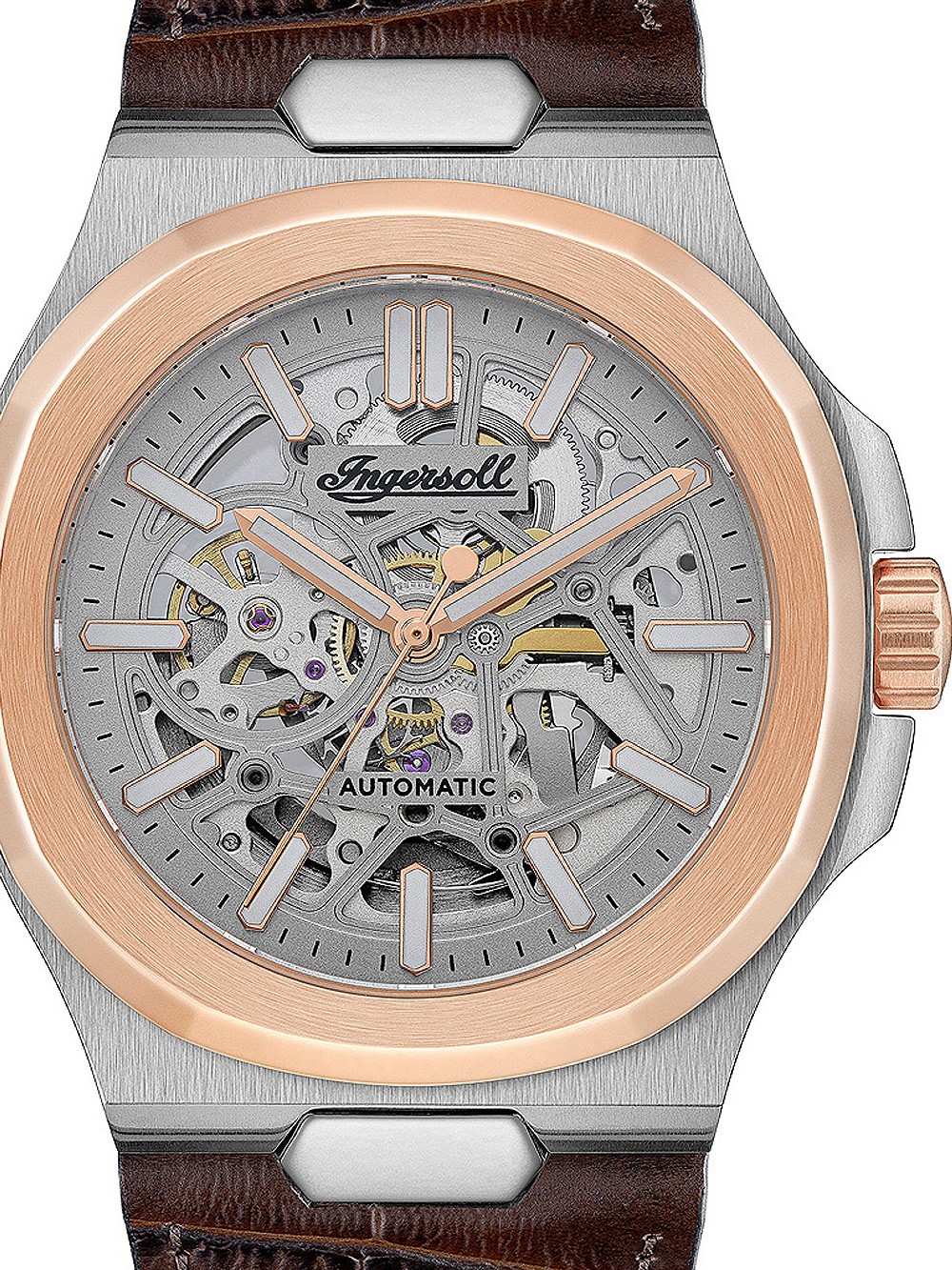 orologio uomo Ingersoll I12503 The Catalina Automatic Mens Watch 44mm 5ATM