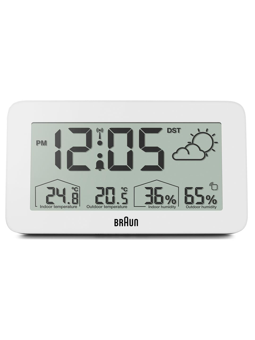 sveglia Braun BC13WP-DCF digital radio alarm clock w. weather station