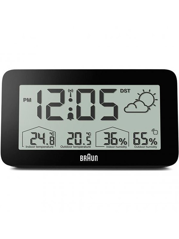 sveglia Braun BC13BP digital alarm clock w. weather station