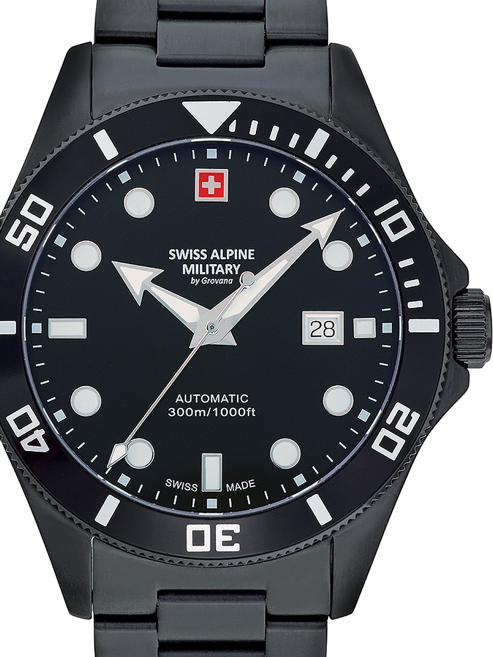 orologio uomo Swiss Alpine Military 7095.2177 Diver automatic 44mm 30ATM