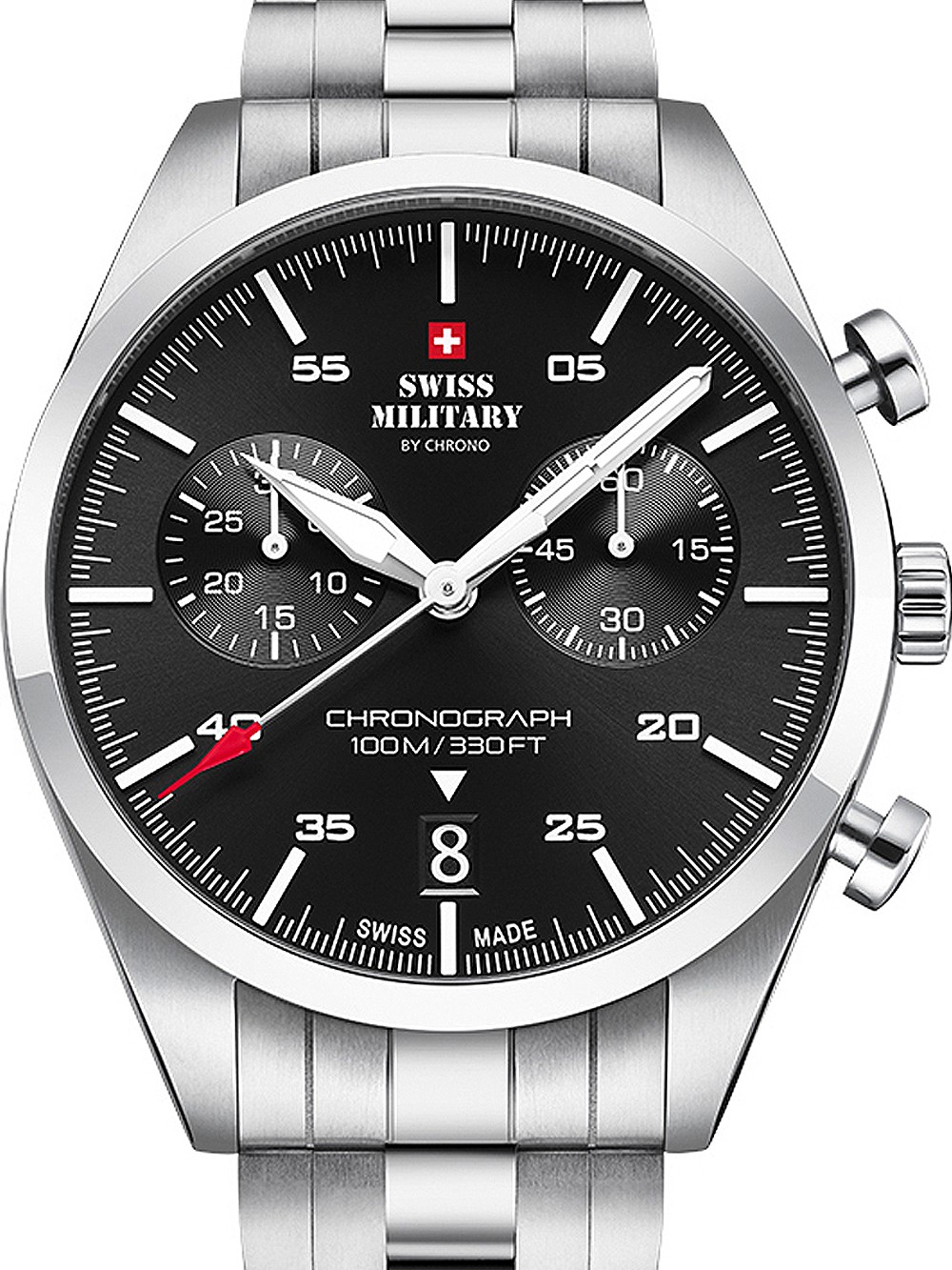 orologio uomo Swiss Military SM34090.01 Chronograph 43mm 10ATM