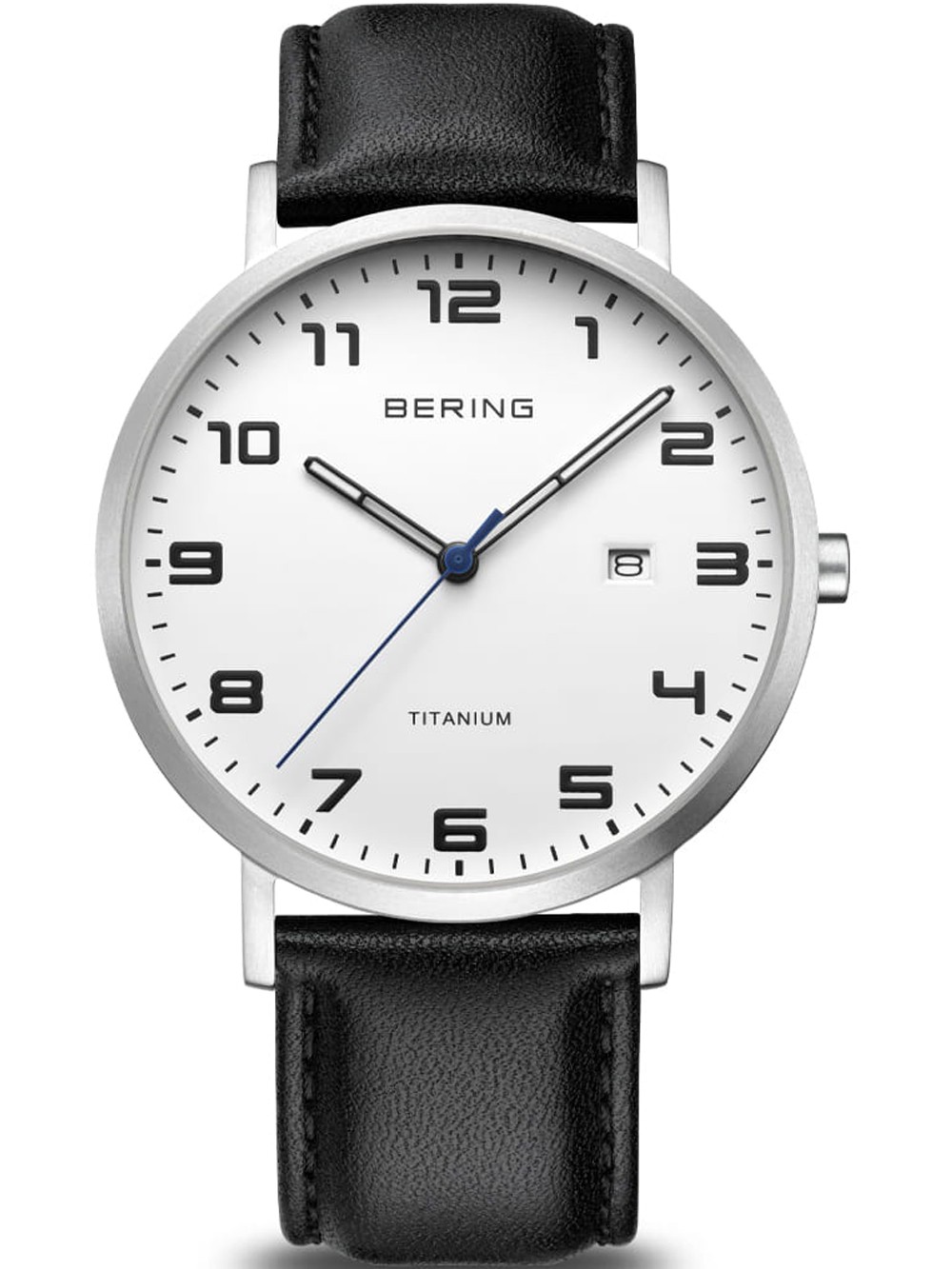 orologio uomo Bering 18640-404 men`s Titanium Mens Watch 40mm 5ATM