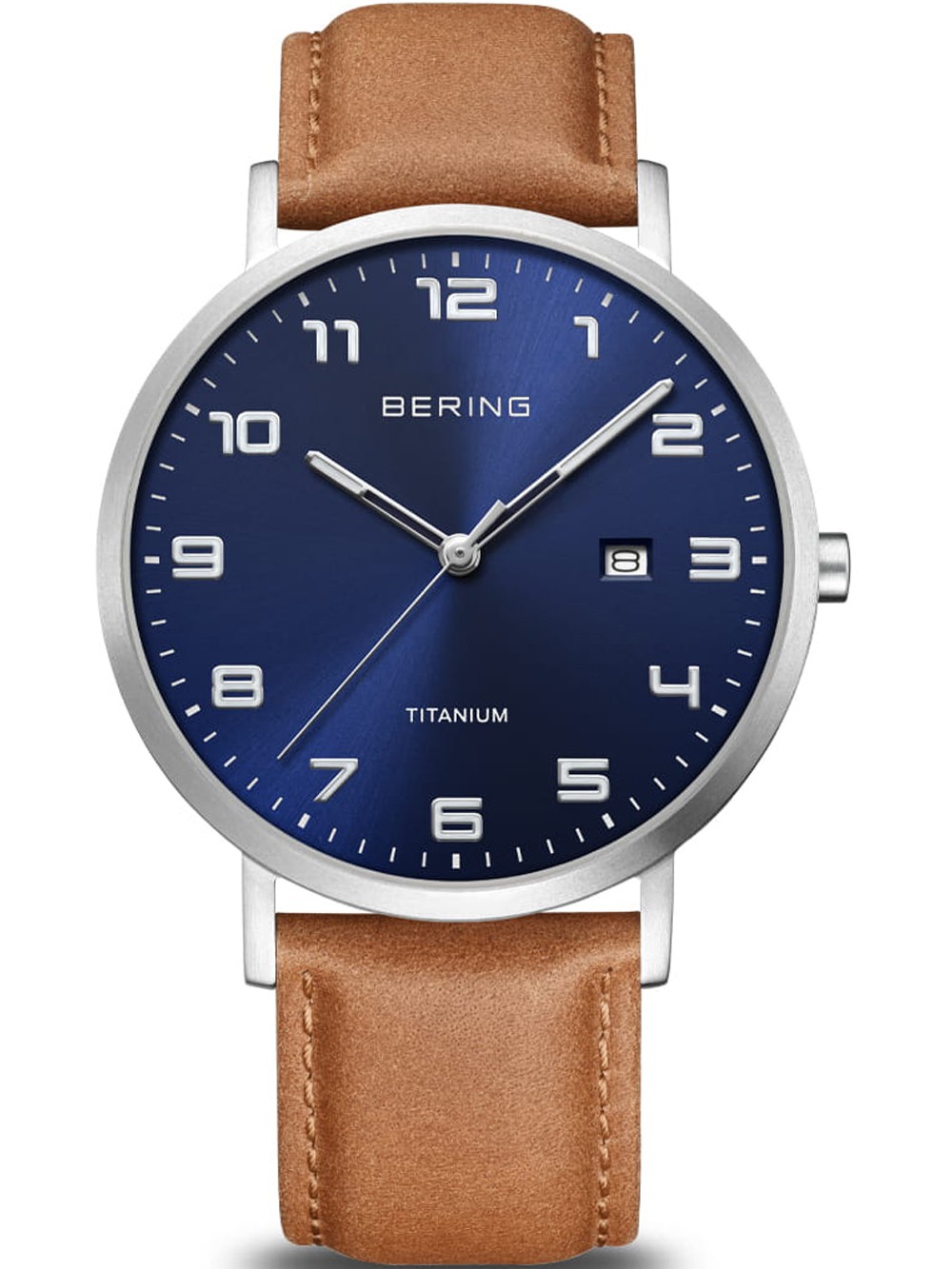 orologio uomo Bering 18640-567 men`s Titanium Mens Watch 40mm 5ATM