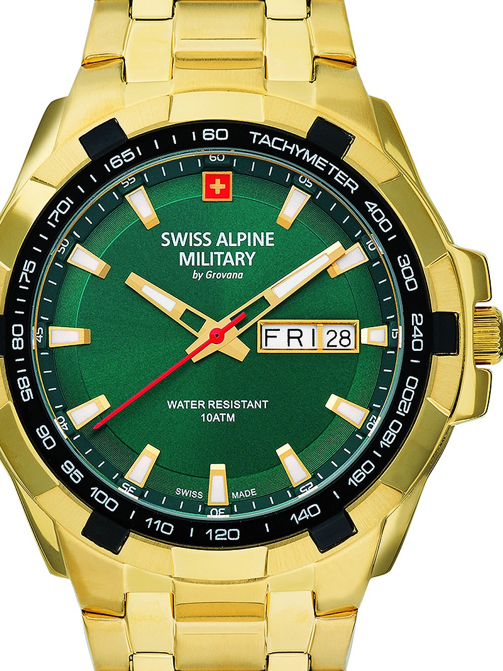 orologio uomo Swiss Alpine Military 7043.1114 Day-Date 42mm 10ATM