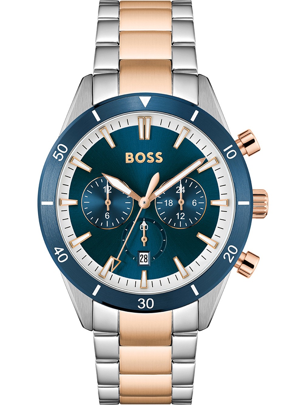orologio uomo BOSS 1513937 Santiago Chronograph 45mm 5ATM