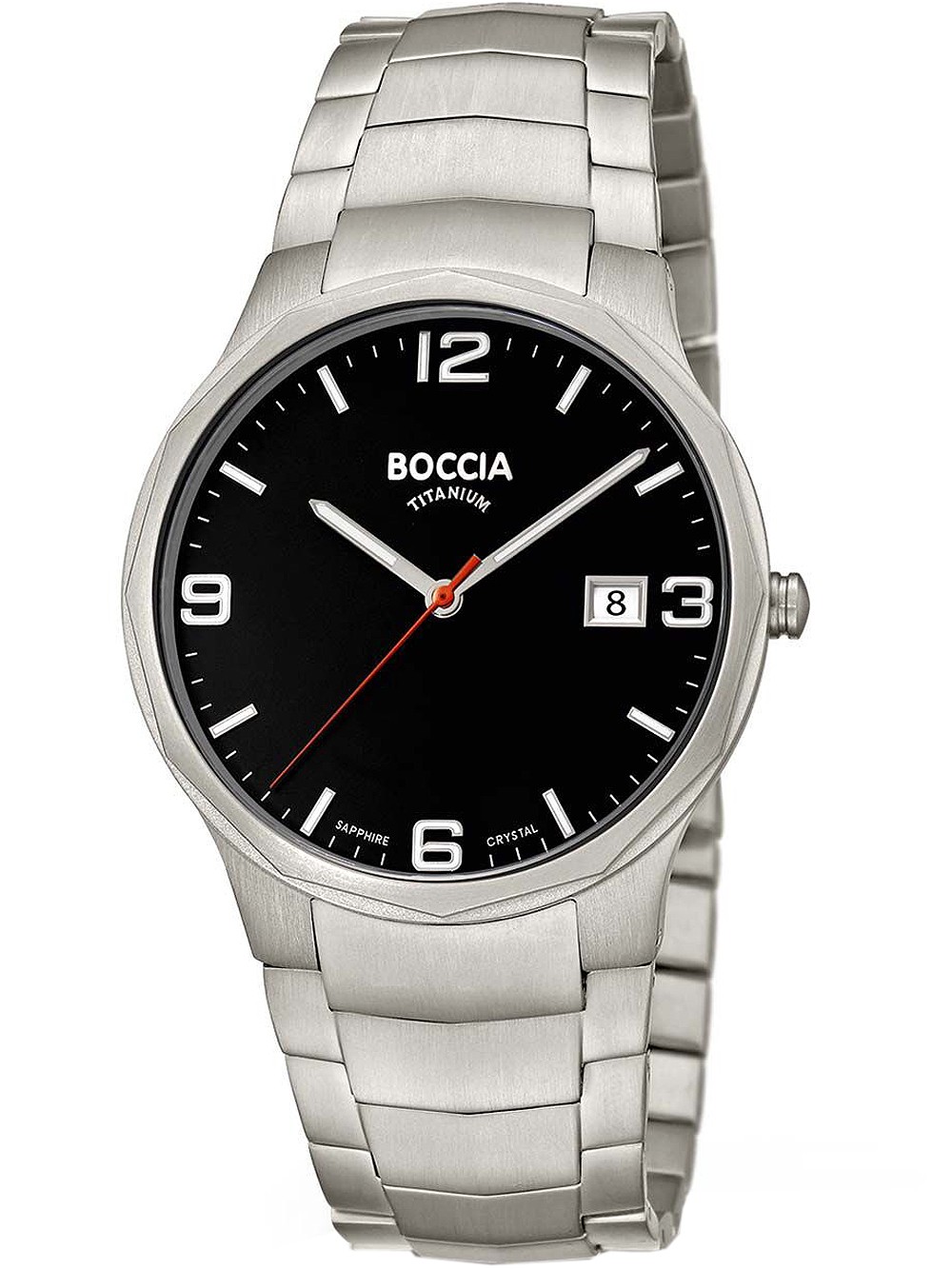 orologio uomo Boccia 3656-02 Men`s Watch Titanium 39mm 5ATM