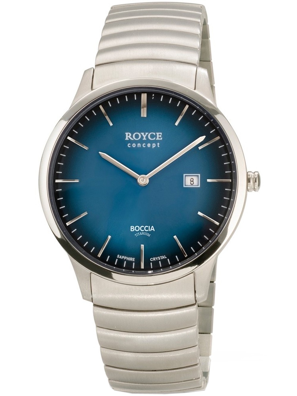 orologio uomo Boccia 3645-03 Royce Men`s Watch Titanium 40mm 3ATM