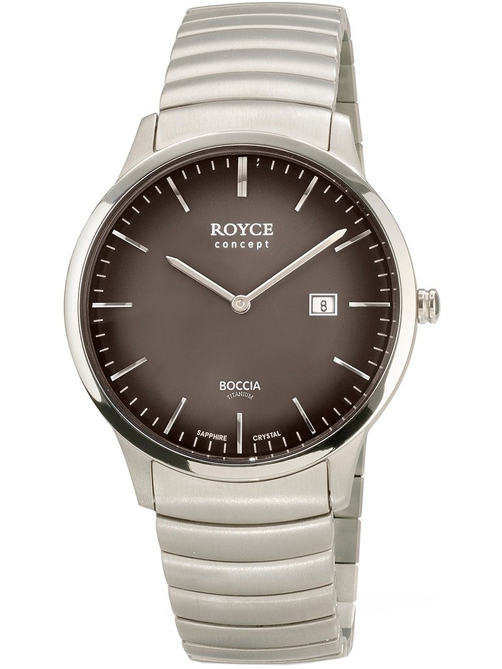 orologio uomo Boccia 3645-04 Royce Men`s Watch Titanium 40mm 3ATM